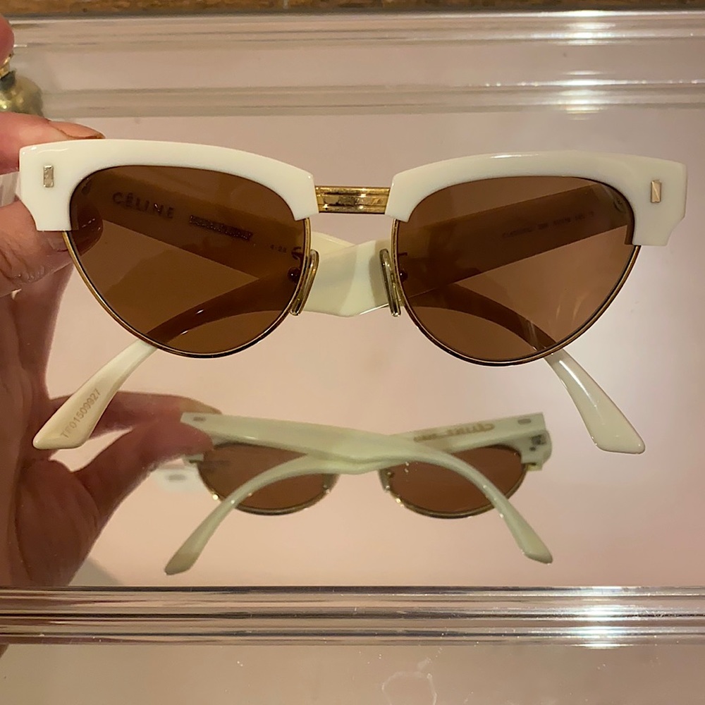 Celine Ivory Cateye Sunglasses